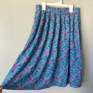 Colorful midi skirt